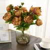 Decoratieve Bloemen 13 Pioen Anti-Nep Woondecoratie Valentijnsdag Rozen Bruiloft Houden Kunstplanten Verjaardag