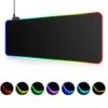 RGB Gaming Mouse Pad большой размер красочный светильник для компьютера компьютера на рабочие столы 7 цветов светодиодный светодиодный настольный коврик для клавиатуры клавиатура