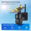 Telecamere IP SHIWOJIA WIFI Wireless PTZ Telecamera solare 4G SIM 3MP Pannello esterno Protezione di sicurezza audio bidirezionale CCTV Batteria Cam 230712