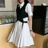 Skirts Dress Suit Women's Summer Two Piece Set Top Shirt Blouse Suits Vintage Female 2 Outfit Streetwear