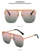 Lunettes de soleil dernière Version femmes demi-cadre métal Style tendance mode laque lunettes de soleil lunettes de Protection UV femme