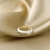 Fedi nuziali Minimalista Bianco Smalto Colore Cuore Grosso Anello aperto per le donne Moda Luna Stella CZ Zircone Dito Regalo gioielli creativi