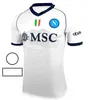23/24 Maglia Napoli Futbol Formaları Man Kit Napoli Away Şampiyonlar Ligi Futbol Gömlek Fouth Ev Üçüncü Fan Versiyon Baskı Osimhen Lobotka SSC
