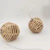 Saiten 2,5 m 10 LED Papier Rattan Ball Licht Dekoration Weihnachten Festival String Anhänger geflochten