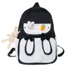 Sacs d'école Cartable Femme Oreilles Sac À Dos Kawaii Étudiant Grande Capacité Nylon Étanche Sac De Voyage