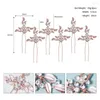 Headpieces 6pcs/set Bridal Wedding Hair Accessories Alloy U Shaped Pins For Women Rhinestone