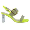 Sandals Sandale Femme PVC 젤리 크리스탈 오픈 하이힐 여성 투명한 광장 발 뒤꿈치 신발 Zandalias de Mujer D2IC#