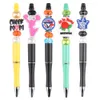 En gros pas cher personnalisé PVC stylo breloques stylo à bille coloré mignon décoration étudiants stylo accessoires pour l'école