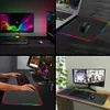 マウスパッドリストレスト大型パッド RGB マットマウスパッドデスクマットゲーミングゲーマー XXL Mause LED PC マウスキーボード 230712