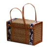 Ensembles de vaisselle oreiller panier de rangement pique-nique conteneur bambou décoratif fruits pliable légumes conteneurs enfants