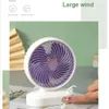 Ventiladores elétricos Ventiladores de resfriamento recarregáveis pequenos para escritório doméstico, acampamento ao ar livre Ventilador elétrico poderoso carregamento USB dormitório de escritório pequeno presente