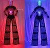 Outros suprimentos para festas de eventos Roupas luminosas LED de alta qualidade Palafitas de robô Terno para desempenho Robô LED Cosplay Traje Show de salão Roupas luminescentes 230712