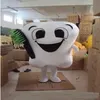 2019 Costumi da festa in costume da mascotte del dente nuovi di fabbrica costumi da mascotte di carattere per le cure dentistiche fantasia vestito da parco divertimenti outfit207K