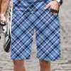 Hommes Shorts Plaid rayure motif plage confortable drôle 2023 Harajuku homme hommes/femmes natation mode Streetwear décontracté ample