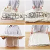 Storage Bags Vacuum Clothes Foldable Pumping Compression Sacks Hangable Clothing Organizer Side Pull Hanging Garment Comp