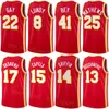 Man Kids Printed Basketball Bufkin Jersey 4 Seth Lundy 8 Rudy Gay Usman Garuba Garrison Mathews 25 Bruno Fernando 24 Saddiq Bey 41 Trae Young 11 DeAndre Hunter Shirt