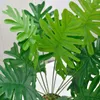 Decorative Flowers Artificial Plants Palm Tree Green Fake Plant Leaf Wedding Party Home Garden Decors Accessories Plastic Bonsai Wall Potted