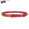 Belts New women's belt women's leather belt gold pin buckle denim straight style retro Z230714