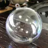 Party Decoration Clear Ornaments Balls DIY Fillable Christmas Decorations Tree Baubles Craft Transparent Hanging Ball Crafts For