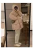 Trench-coat femme veste d'hiver femme 2023 mode épaissir manteau avec capuche longue surdimensionné ample chaud survêtement bleu Beige Parkas