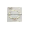 Pendant Necklaces Western Empress Dowager Vivian Vivienne Double Layer Pearl Magnetic Clasp Light Luxury Small Crowd Choker Necklace Dhjbx