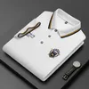 Men s T Shirts Korean Fashion Polo Shirt Summer Luxury broderad bomullsslaplar Collar Anti Wrinkle Short Hides Tops 230713