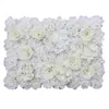 Dekorativa blommor Creative Artificial Flower Rose Wall Wedding Plant Bakgrund Jul Silk Modern dekoration Anpassad