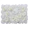 Flores decorativas criativas flor artificial rosa parede planta de casamento fundo de seda de natal decoração moderna personalizada