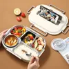 Altro Stoviglie 304 scomparto in acciaio inox coibentato lunch box impiegati studenti sigillato portatile bento Microwae Riscaldamento contenitore per alimenti 230712