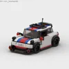 الكتل MOC MIC COOPER JCW Motorsport Racing Block Champion Model Building Build Toys Children Toys Z230713