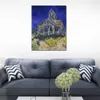 Kościół w Auvers ręcznie robiony Vincent van Gogh malarstwo Impresjonista Canvas Art for Enterway Decor