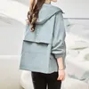 Women's Jackets 2023 Spring Autumn Long Sleeve Outdoor Coats Female Loose Hooded Ladies Solid Color Casual Outerwear Y291