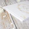 Party Supplies Wedding Guestbook Flowers White 38 Sheets Personalized Guest Book Alternative For Decoration A4 Po Mariage Gift