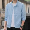 Jaquetas masculinas jaqueta leve com capuz 2023 verão estilo clássico respirável proteção solar fino blusão B06