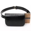 Waist Bags Annmouler Fashion Candy Color Bag Alligator Pattern Women Pack Black Adjustable Female Belt Pu Funny 230713