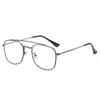 Sunglasses Fashion 2023 Retro Blue Light Computer Glasses Men Square Vintage Clear Fake Frame Metal Women