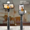 Selfie monopods stativ selfie pinne med LED -lampan för telefonens mobilcellhållare stativ smartphone monopod gimbal stabilisator action kamera foto r230713