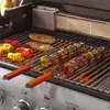 BBQ Tools Zubehör 4 Teile/satz Tragbare BBQ Grillen Korb Edelstahl Antihaft Grill Grill Korb Werkzeuge Mesh Küche Werkzeuge Grill Rack 230712