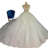 Trouwjurk Luxe kralenjurken met sleep Uit de schouder Glitterjurken Mooie A-lijn Dubai Bridal Custom Made260c