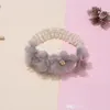 Barn 3D Flower Lace Hair Accessories Spädbarn Nyfödd baby pannband Fairy Four Flowers Huvudbonad Full Moon Birthday Princess Hairbands B428