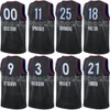 Printed Basketball Jaden Springer Jerseys Zhaire Smith Mohamed Bamba Patrick Beverley Jalen McDaniels 7 James Harden 1 Tobias Harris 12 Joel Embiid Men Kids Lady