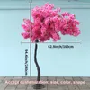 Decorative Flowers 2.3m Artificial Cherry Blossom Tree Fake Plantas Colorful Customized Christmas Wedding Decoracion Event Party Home Garden