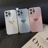 Designer Laser comes with lens triangle case iPhone 14 13 pro max 11 12 12Pro 14plus 7 8 plus x xs x Top leather protective case