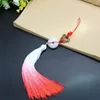 Collares pendientes abanico chino mariposa borla bolsa teléfono móvil Cheongsam tapeta exquisitos regalos clásicos hechos a mano