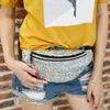 Métal Brillant Paillettes Taille Fanny Pack Sac Partout Ceinture Sac Designer Bum Poitrine Yoga Banane Femmes Hommes En Plein Air Polaire Épaule Bandoulière Taille Sacs Nouveau