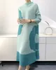 Plisowana sukienka luksusowa 2023 nowa plisowana sukienka issey nadruku