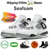 Chaussures de basket-ball 4S pour hommes femmes OG Red Thunder 4 Pine Green Military Black Cat Canvas White Oreo Sail Seafoam University Blue Bred Cool Grey Sports Sneakers