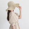 Wide Brim Hats Ladies Spring Temperament Straw Hat Big Bucket Foldable Summer Luffy Helen Kaminski Beach Cap Woman Raffia