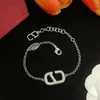 Braccialetti con ciondoli di qualità Catena di design 20 stili Bracciale da donna di lusso alla moda Top con scatola Carta regalo