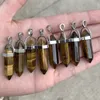 Popular Crystal Tiger Eye Natural Stone Charm Pendant for Necklace